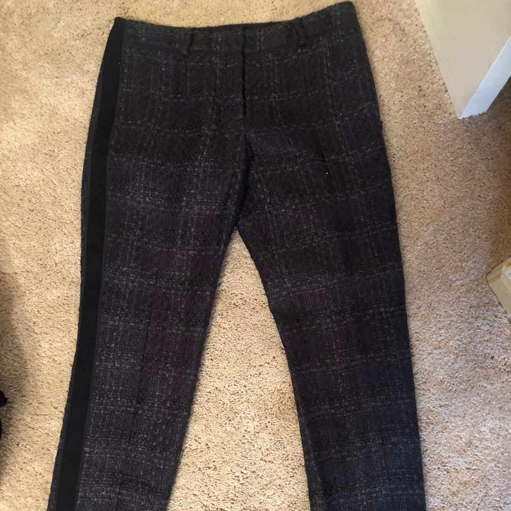 Tory Burch Navy Tweed Slacks